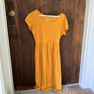 Mustard yellow dress
